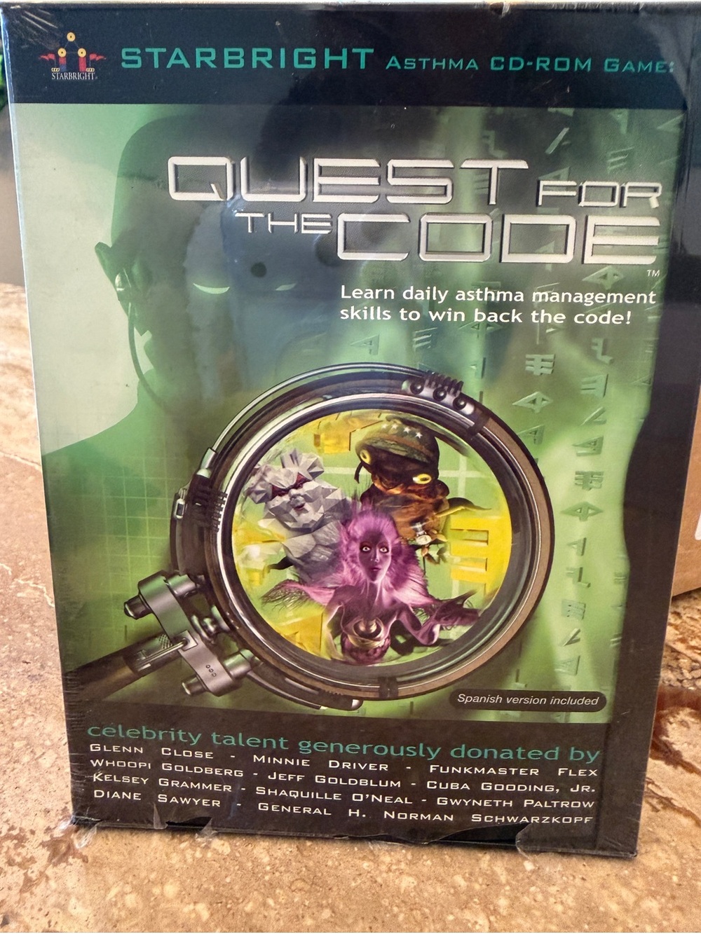 Quest For The Code Starbright Asthma PC CD-ROM Game Rare Brand New Sealed 2002